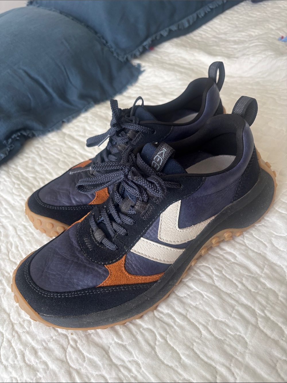 Keen Women's Navy, Brown & White Casual Sneakers